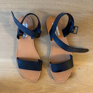 Steve Madden Black Sandals, Women's Size 6